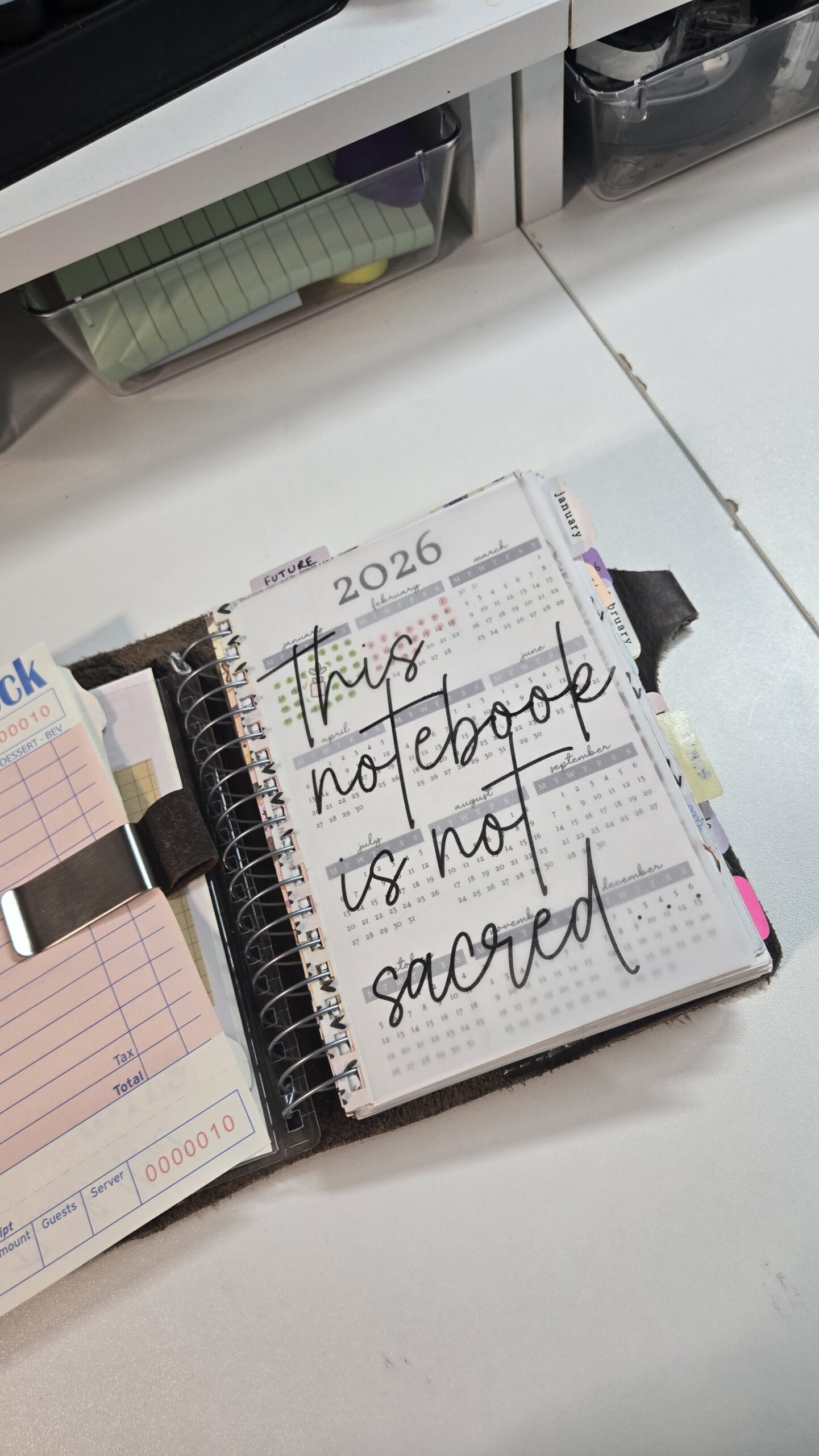 "This Planner Is Not Sacred" Dashboard Printable Freebie (#010) - Image 2